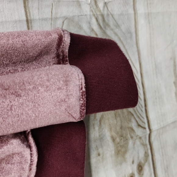 𝅺ARIZONA Jean Co. Burgundy Full Zip Jacket, Juniors Size Large - Picture 9 of 12